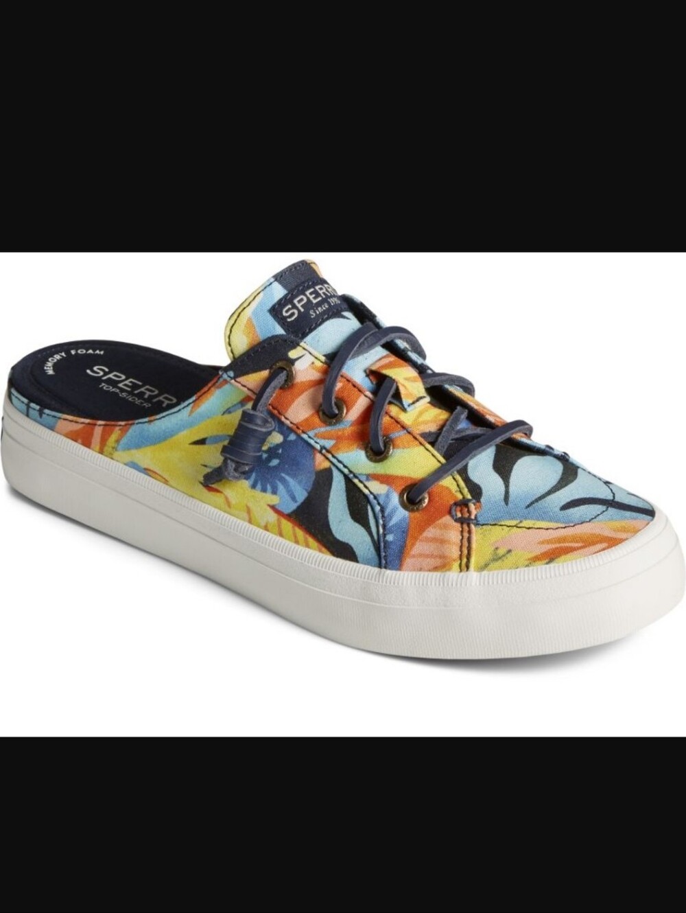 Sperry Top Sider Women's Crest Vibe Mule Canvas Shoe Size 8